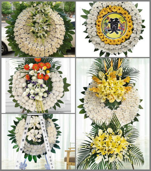 江西吉安永丰县沙溪镇拱江背村花圈速递
